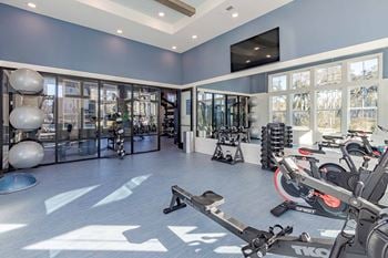Fitness studio with yoga studio